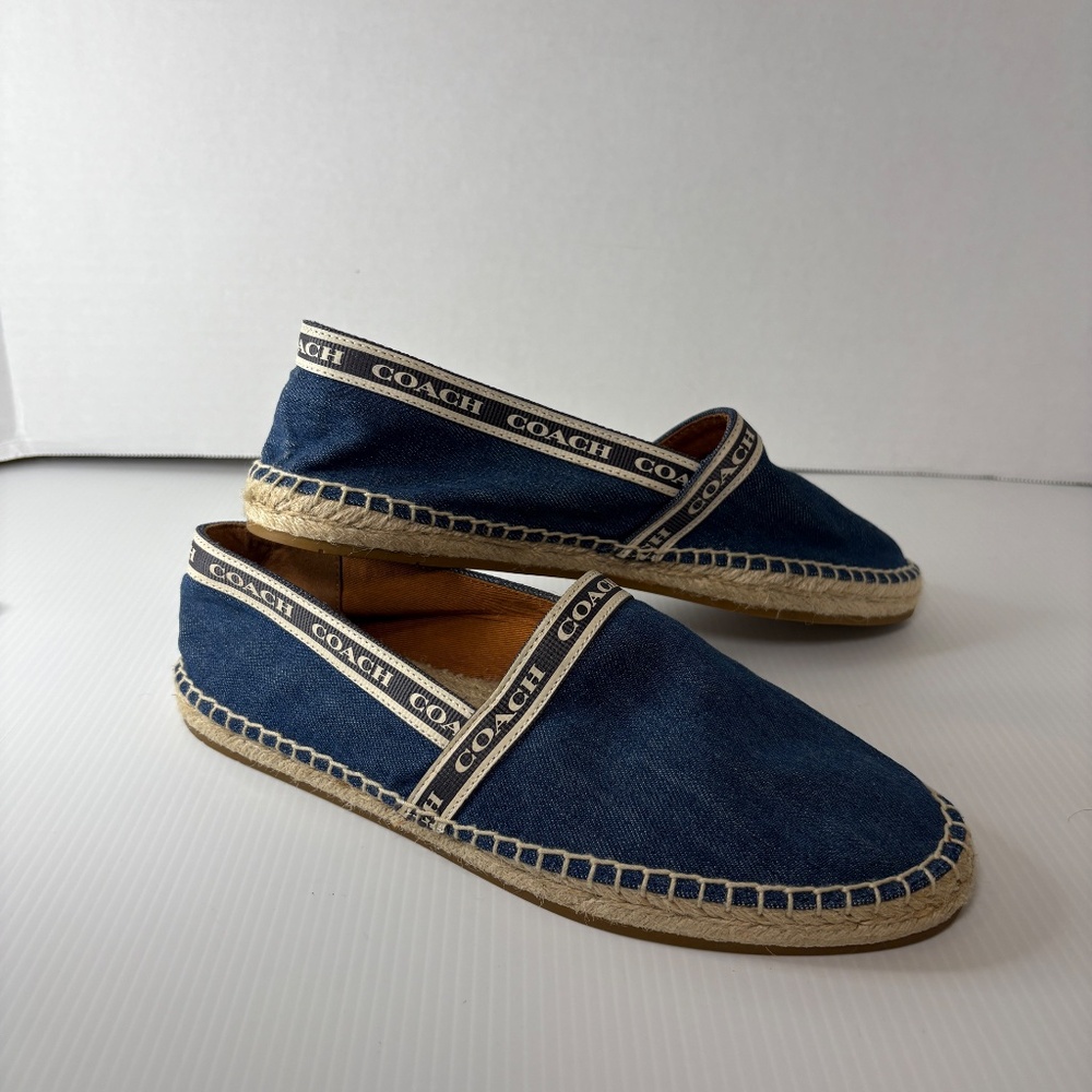 COACH Corrie Espadrille Denim G4837 Womens 8B